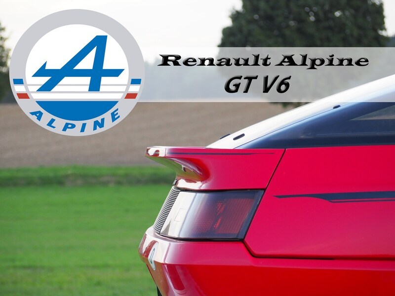 Renault Alpine GTV6, D 500, Alpine GTA, Baujahr 1986, Sportwagen rot 80er Jahre