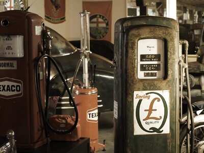 Zapfsäule Sterling, US Zapfsäule, vintage gas pump, Martin & Schwartz, petrol pump Wayne